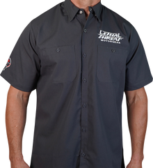 LETHAL THREAT Fabrication Monster Shop Shirt - Gray - Large FE50220L