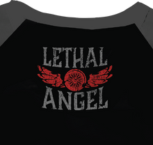 LETHAL THREAT Women's Fast & Fearless Raglan Sleeve Shirt - Black/Gray - Small LA70203S