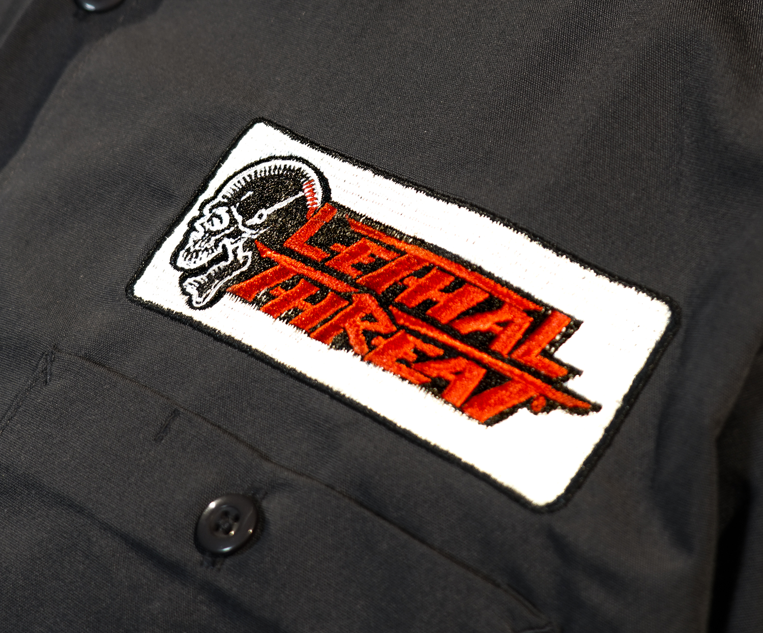 LETHAL THREAT Motorhead Garage Shop Shirt - Gray - XL DG60177XL