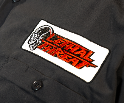 LETHAL THREAT Motorhead Garage Shop Shirt - Gray - 3XL DG60177XXXL