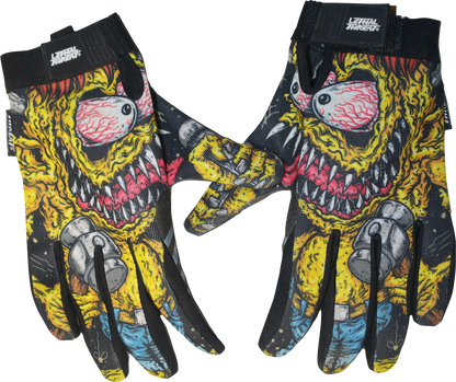 LETHAL THREAT Grease Monster Gloves - Black - Large GL15022L