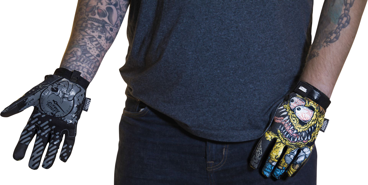 LETHAL THREAT Grease Monster Gloves - Black - Medium GL15022M