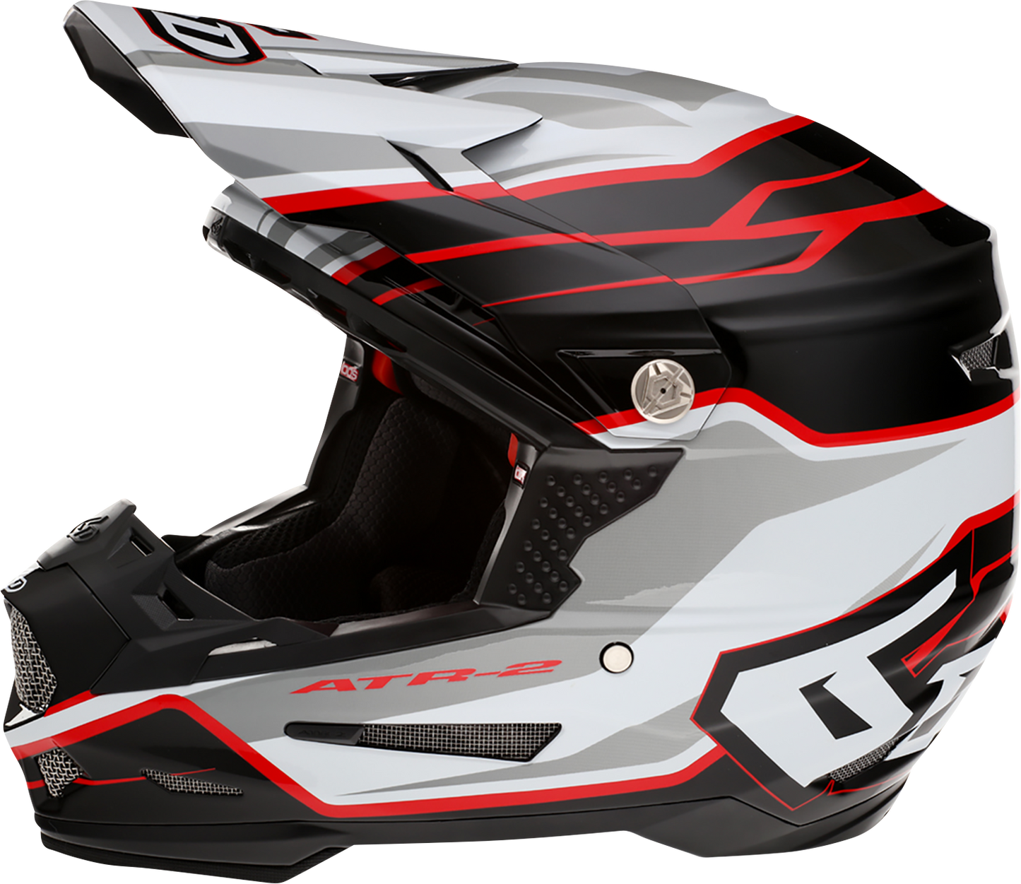6D HELMETS ATR-2 Helmet - Phase - White/Red - XS 12-2834