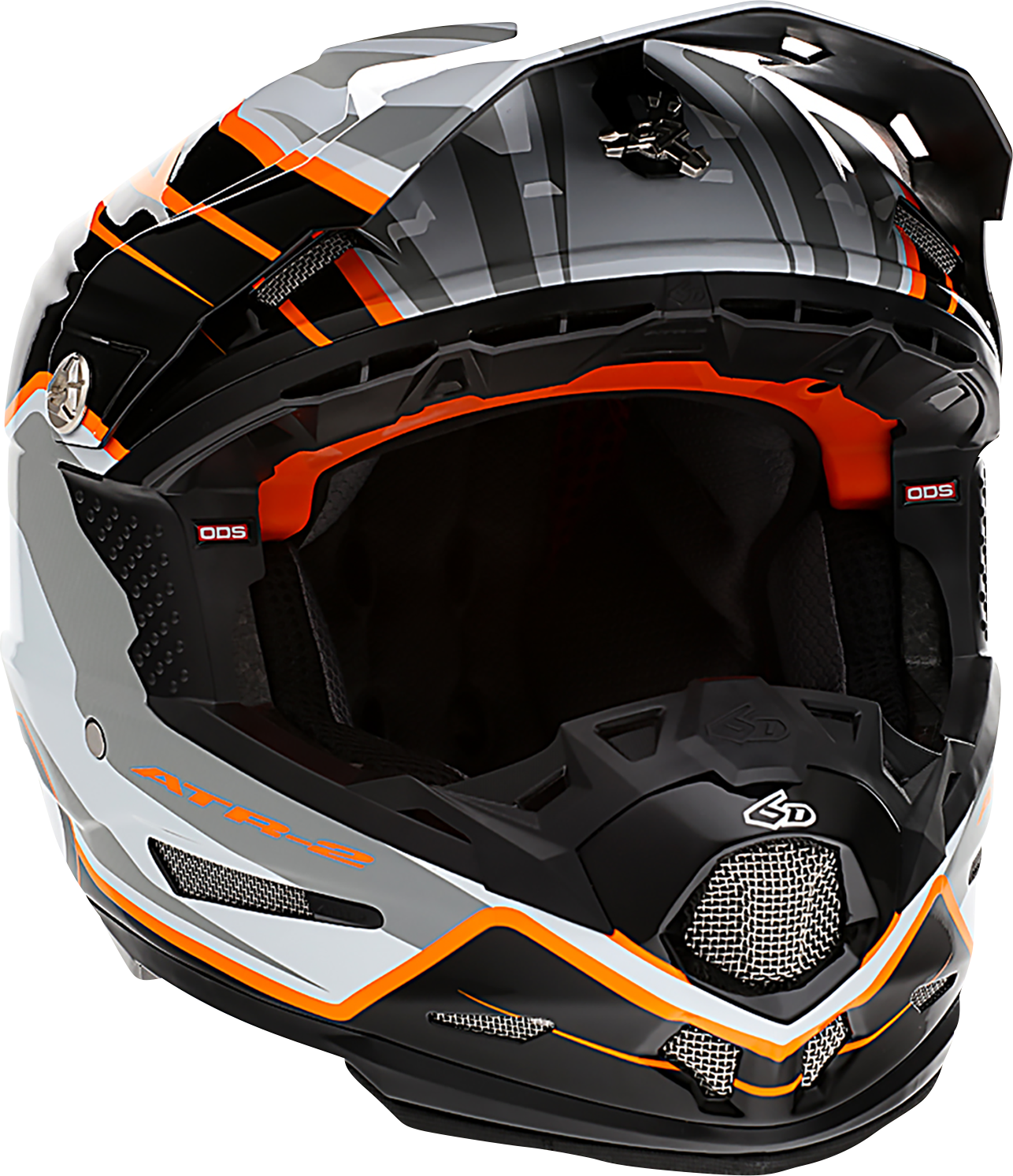 6D HELMETS ATR-2 Helmet - Phase - White/Orange - Large 12-2827