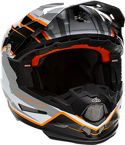 6D HELMETS ATR-2 Helmet - Phase - White/Orange - Large 12-2827