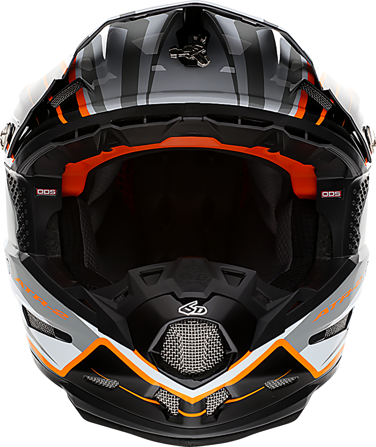 6D HELMETS ATR-2 Helmet - Phase - White/Orange - Large 12-2827