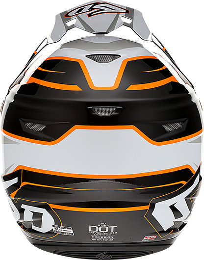6D HELMETS ATR-2 Helmet - Phase - White/Orange - Large 12-2827