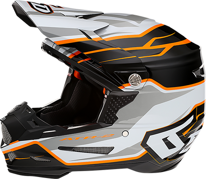 6D HELMETS ATR-2 Helmet - Phase - White/Orange - Large 12-2827