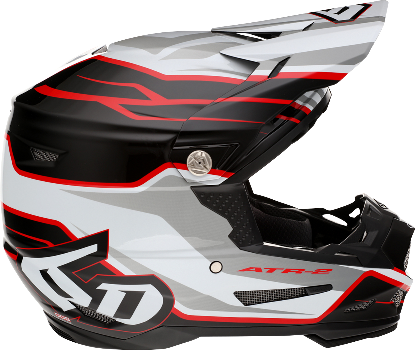 6D HELMETS ATR-2 Helmet - Phase - White/Red - Large 12-2837