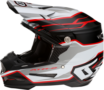 6D HELMETS ATR-2 Helmet - Phase - White/Red - Large 12-2837