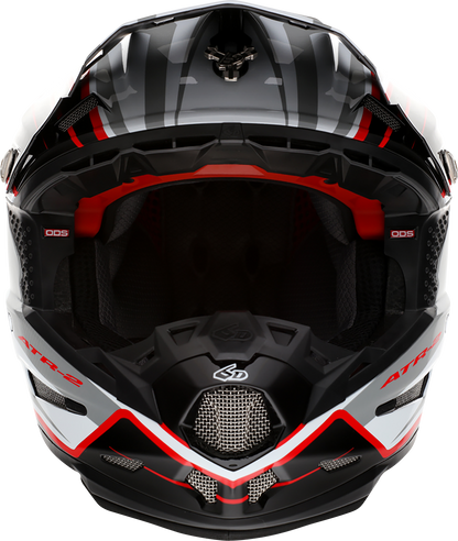6D HELMETS ATR-2 Helmet - Phase - White/Red - Large 12-2837