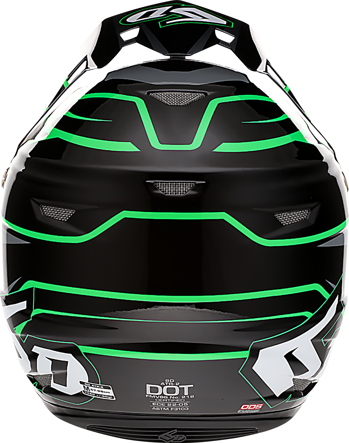 6D HELMETS ATR-2 Helmet - Phase - Black/Green - Medium 12-2846