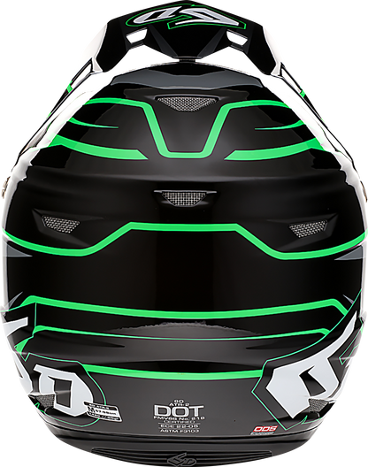 6D HELMETS ATR-2 Helmet - Phase - Black/Green - Medium 12-2846