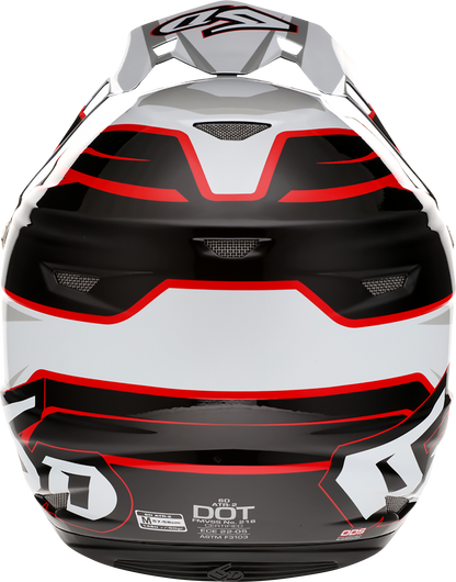 6D HELMETS ATR-2 Helmet - Phase - White/Red - Medium 12-2836