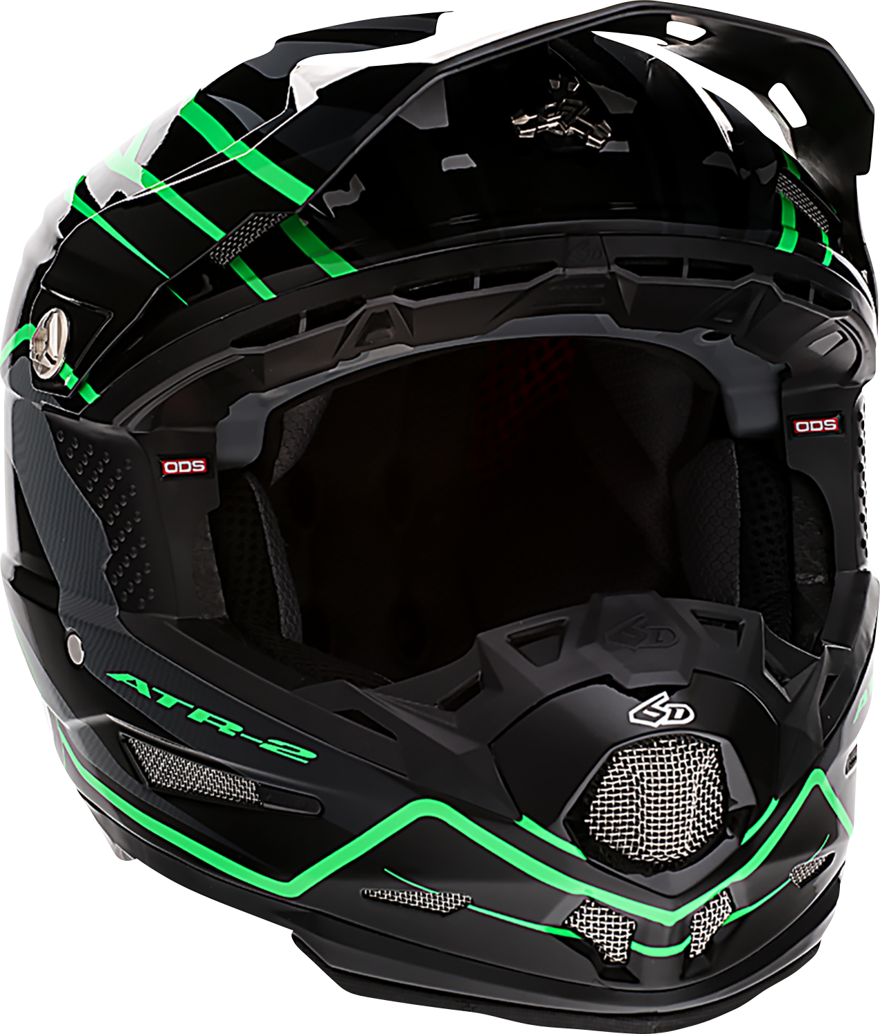 6D HELMETS ATR-2 Helmet - Phase - Black/Green - 2XL 12-2849