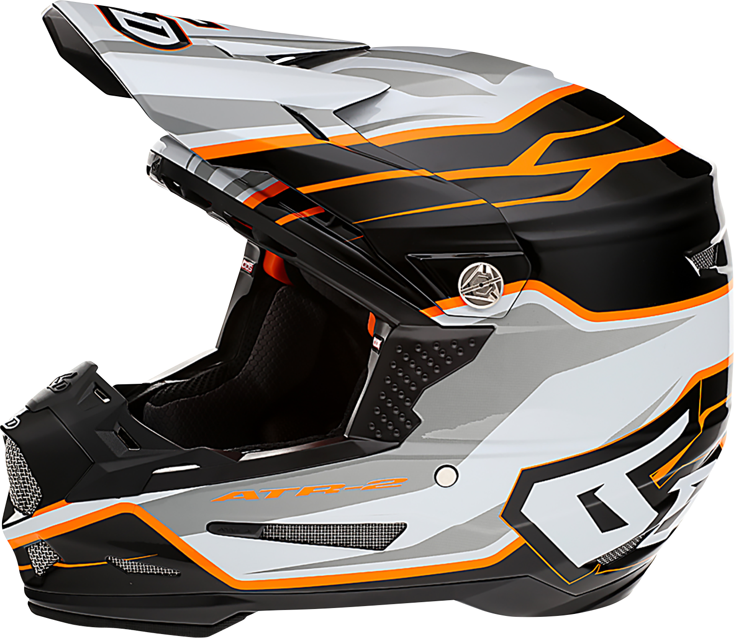 6D HELMETS ATR-2 Helmet - Phase - White/Orange - Small 12-2825
