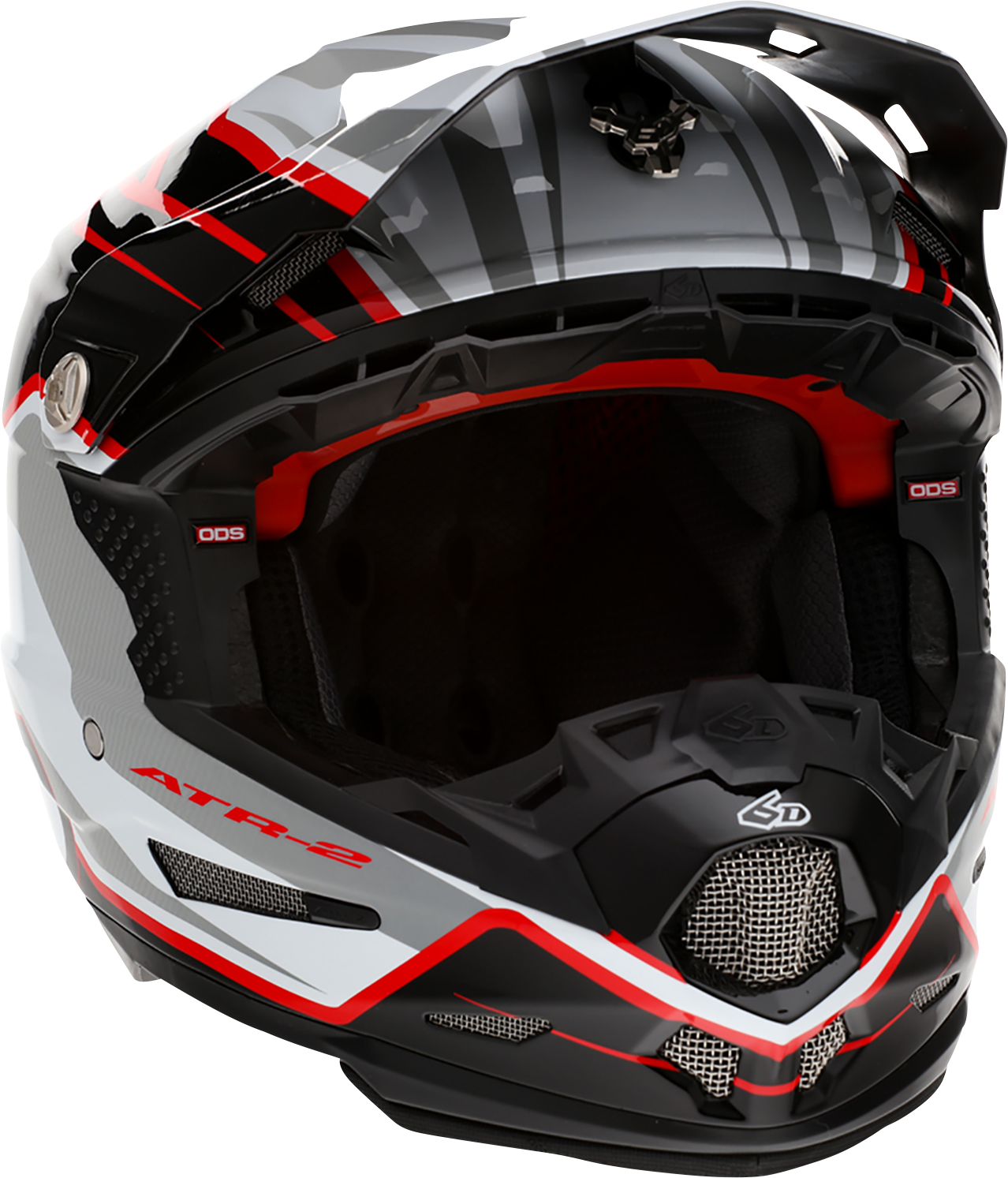 6D HELMETS ATR-2 Helmet - Phase - White/Red - Medium 12-2836