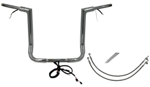 FAT BAGGERS INC. EZ Install Wired 1-1/2" Flat Top Handlebar Kit - 16" - Chrome 602216