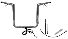 FAT BAGGERS INC. EZ Install Wired 1-1/2" Flat Top Handlebar Kit - 16" - Chrome 612016