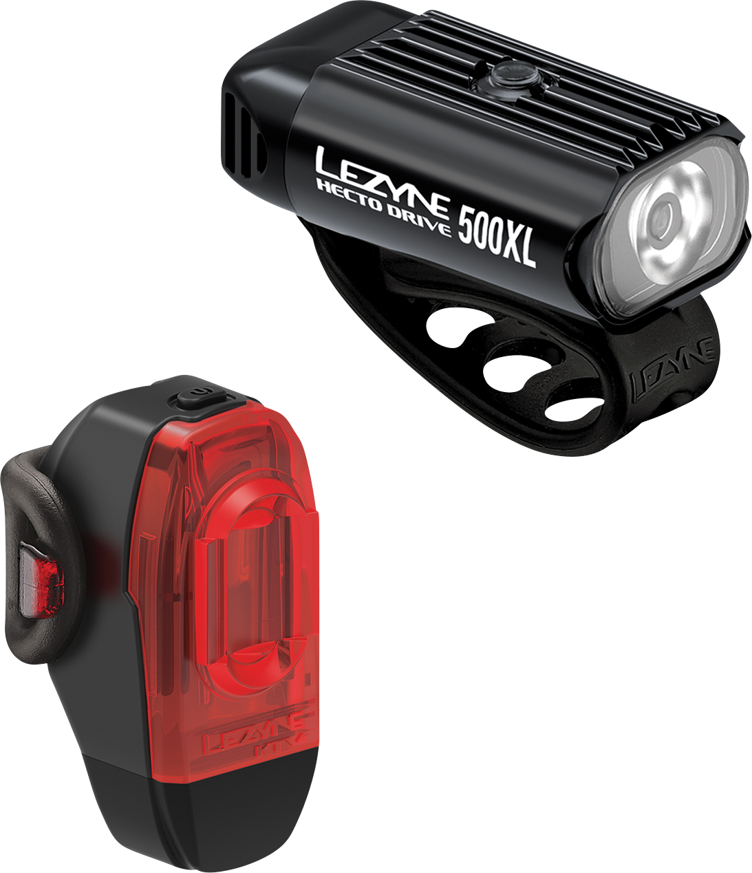 LEZYNE Hectro Drive 500XL / KTV Pair - Front & Back - LED - 500 lm / 150 lm 1LED9PV1204