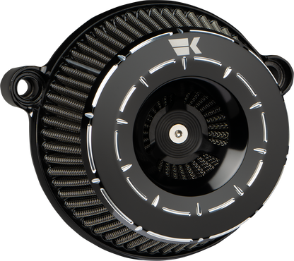 KHROME WERKS Instigator Air Cleaner - Tracer - Black - Twin Cam 250210