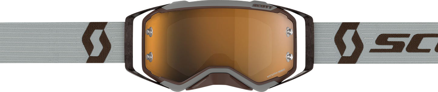 SCOTT Prospect Amplifier Goggle - Gray/Brown - Gold Chrome Works Lens 285536-7430324