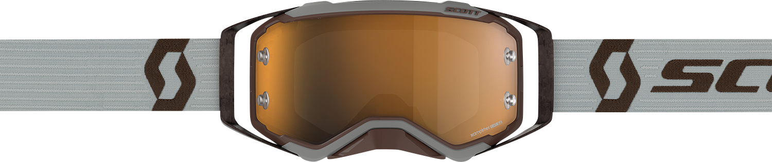 SCOTT Prospect Amplifier Goggle - Gray/Brown - Gold Chrome Works Lens 285536-7430324