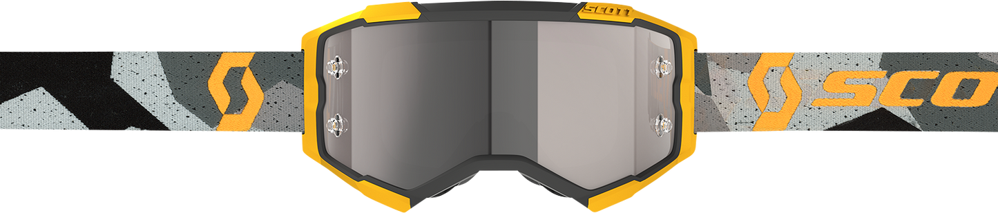 SCOTT Fury Goggle - Camo Gray/Yellow - Silver Chrome Works Lens 272828-7429269