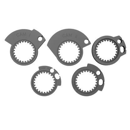 SCOTT SX II Lock-On Grip and Cam Set - Black/Yellow 292452-1040222