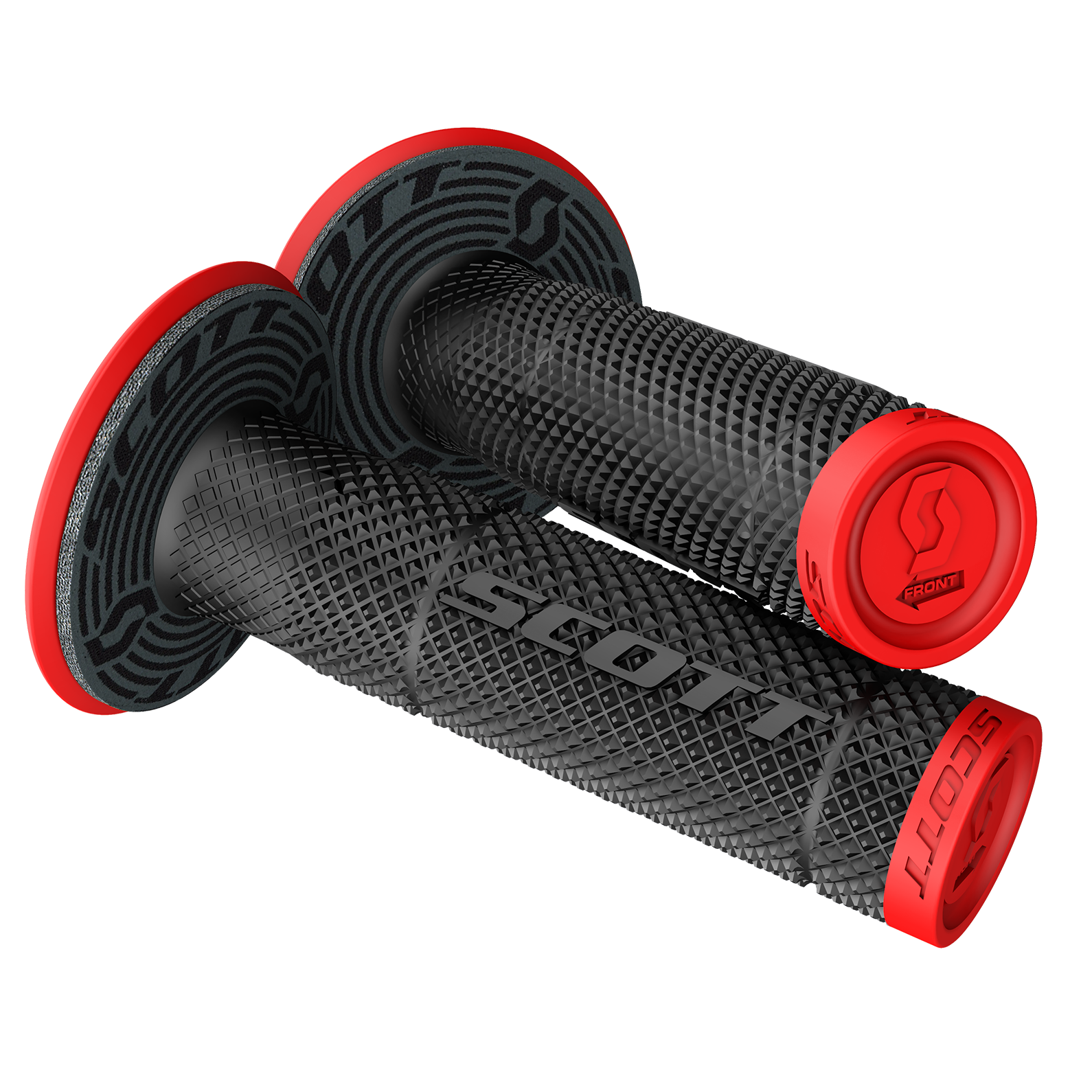 SCOTT SX II + Donut Grips - Red/Black 219624-4959