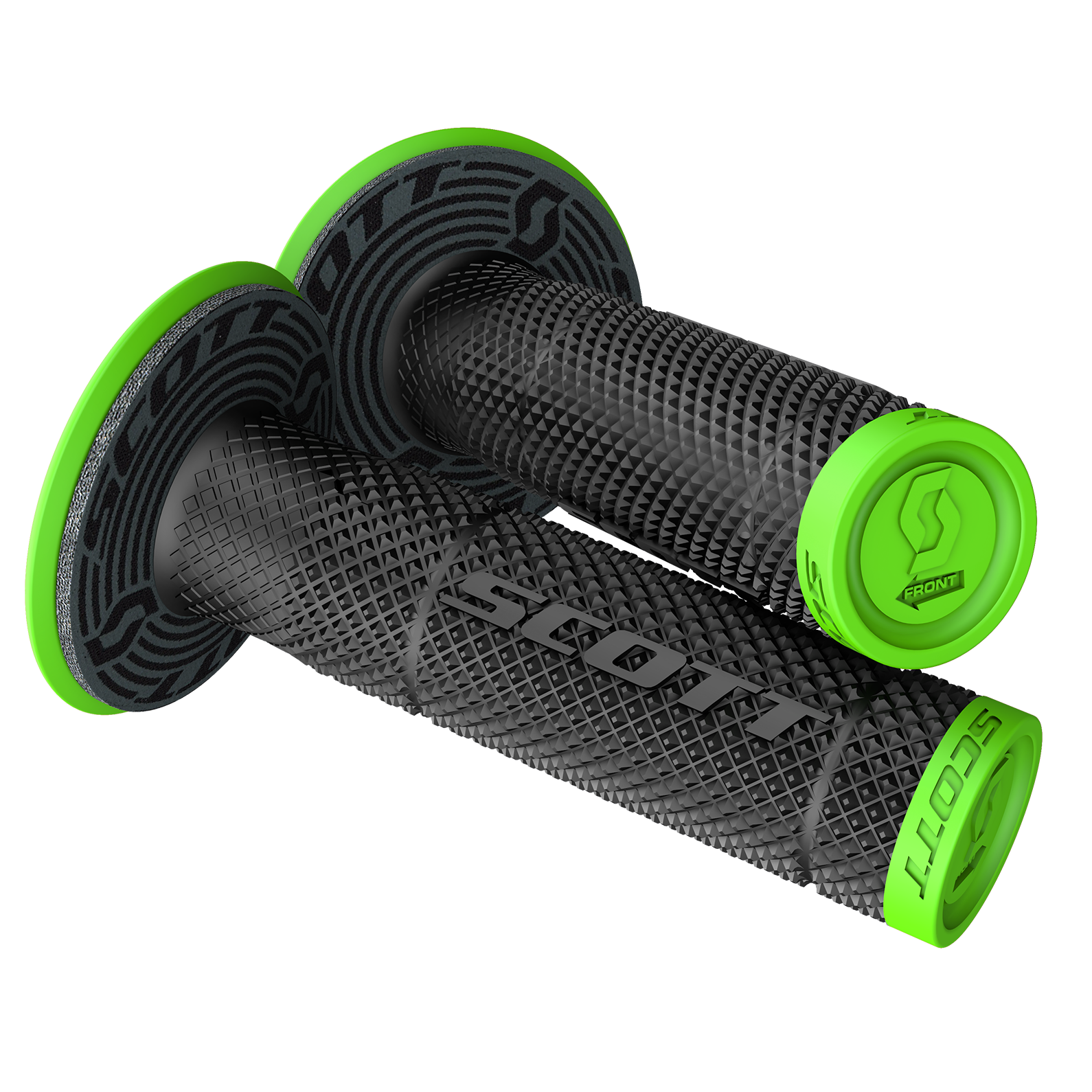 SCOTT SX II + Donut Grips - Green/Black 219624-4376