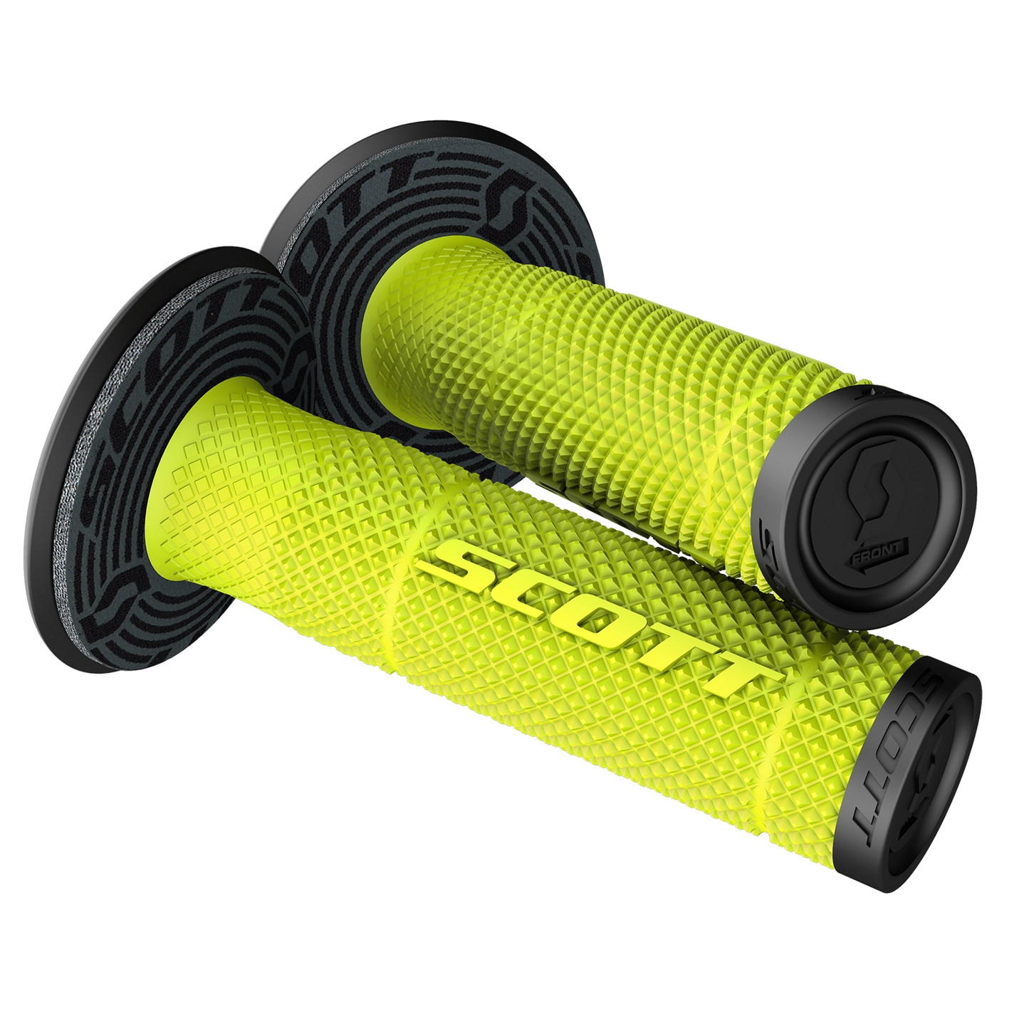 SCOTT SX II + Donut Grips - Black/Yellow 219624-4755