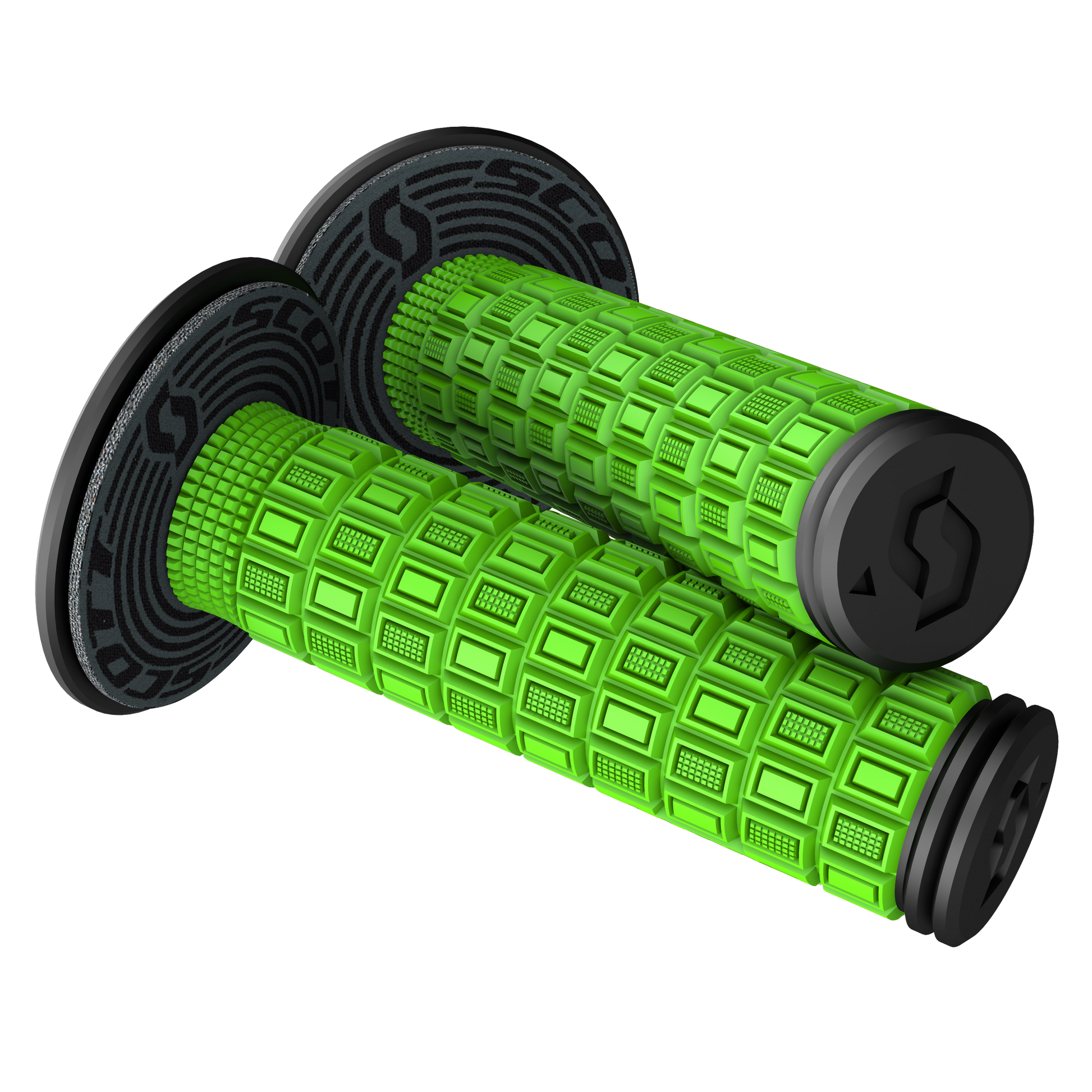 SCOTT Mellow + Donut Grips - Green/Black 269305-4376