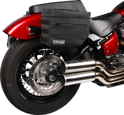 THRASHIN SUPPLY CO. Essential Saddlebags - Black TSB-0006