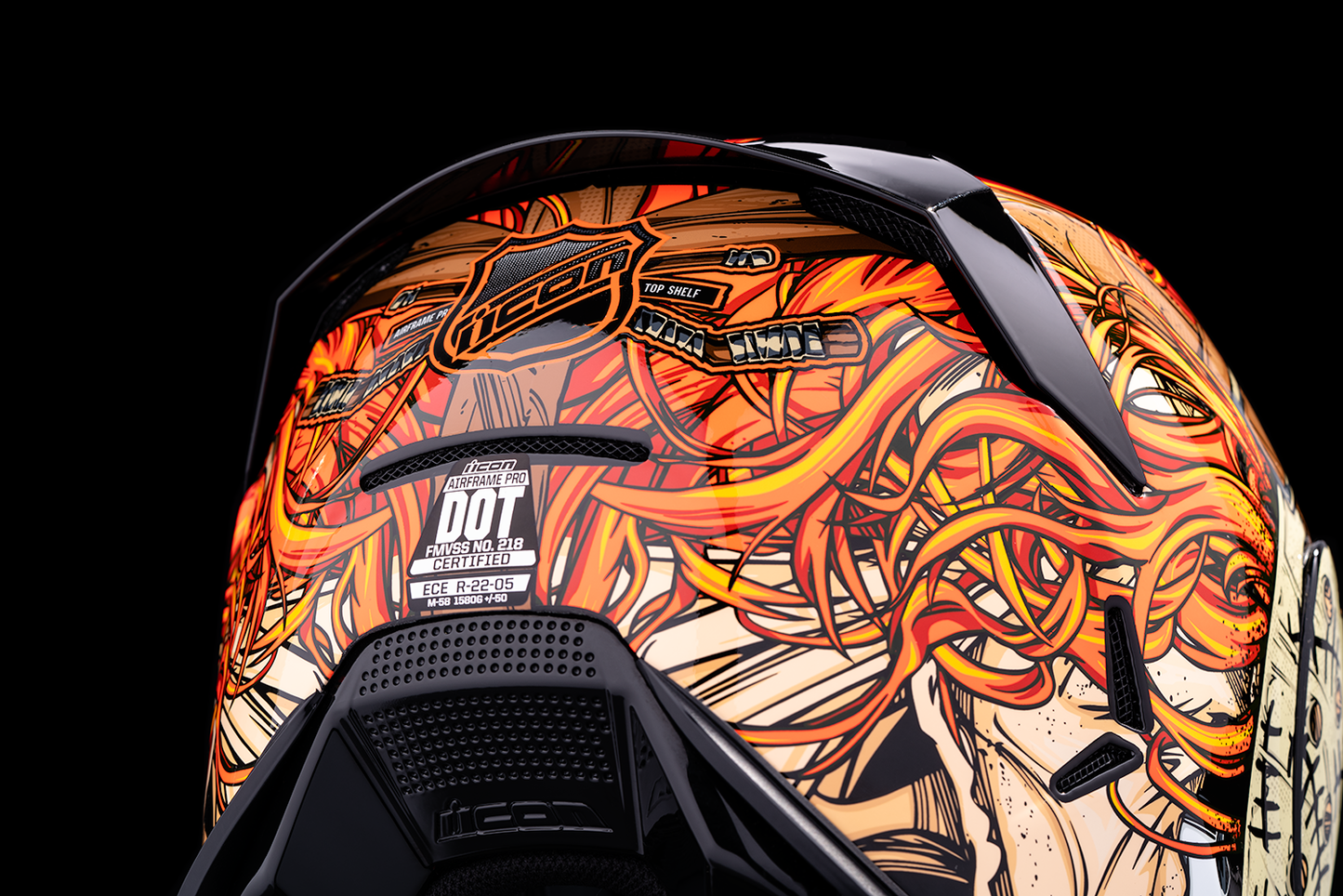 ICON Airframe Pro™ Helmet - Topshelf - Red - Medium 0101-15073