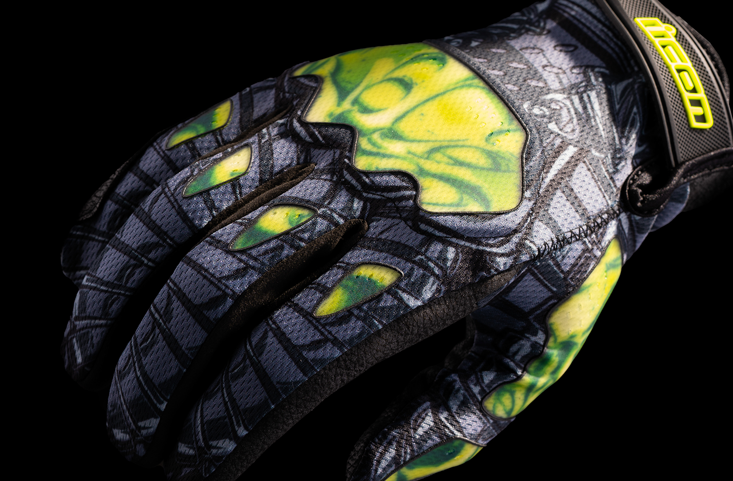 ICON Hooligan Outbreak™ Gloves - Green - 3XL 3301-4658