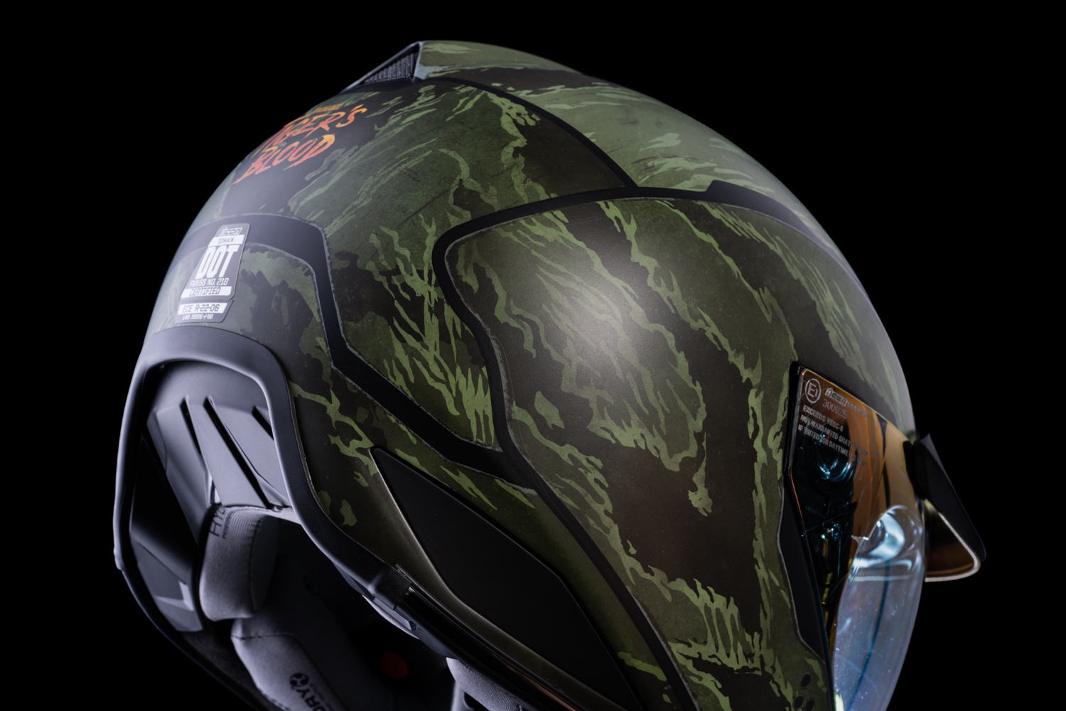 ICON Domain™ Helmet - Tiger's Blood - Green - XS 0101-14923
