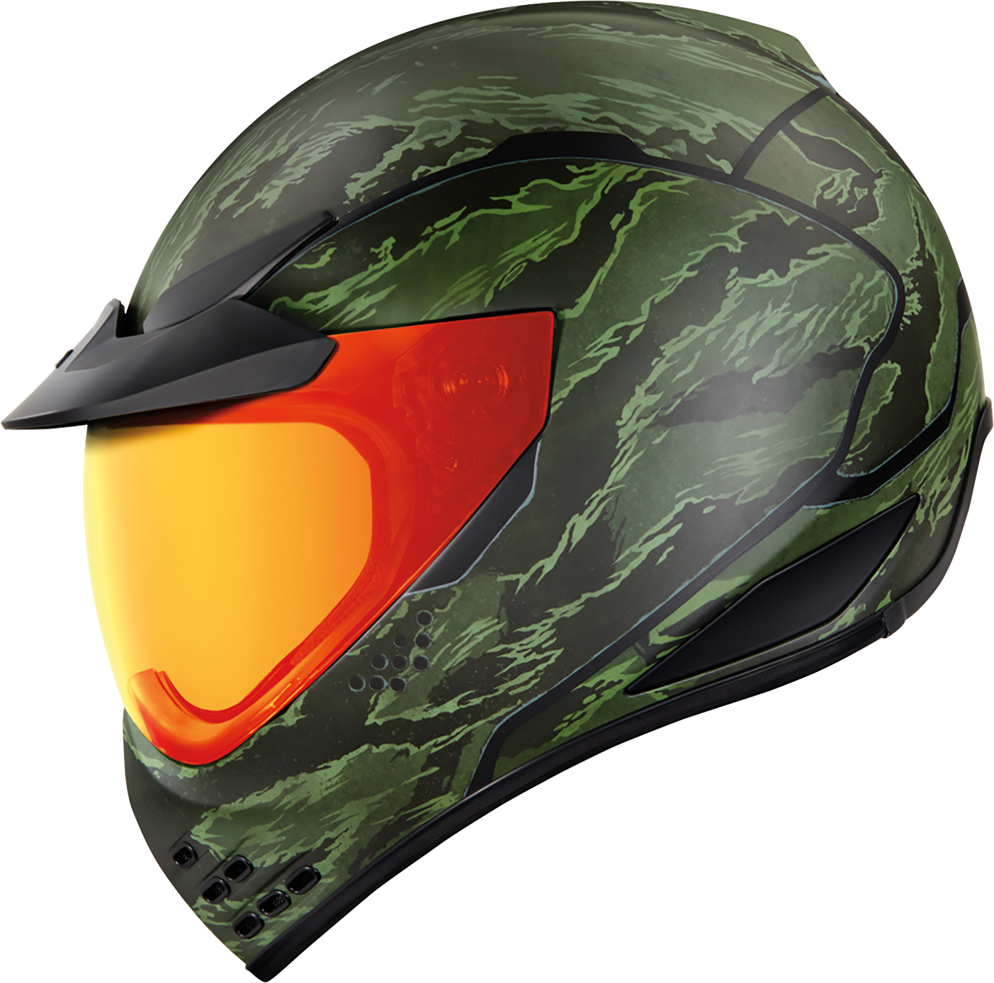 ICON Domain™ Helmet - Tiger's Blood - Green - Medium 0101-14925