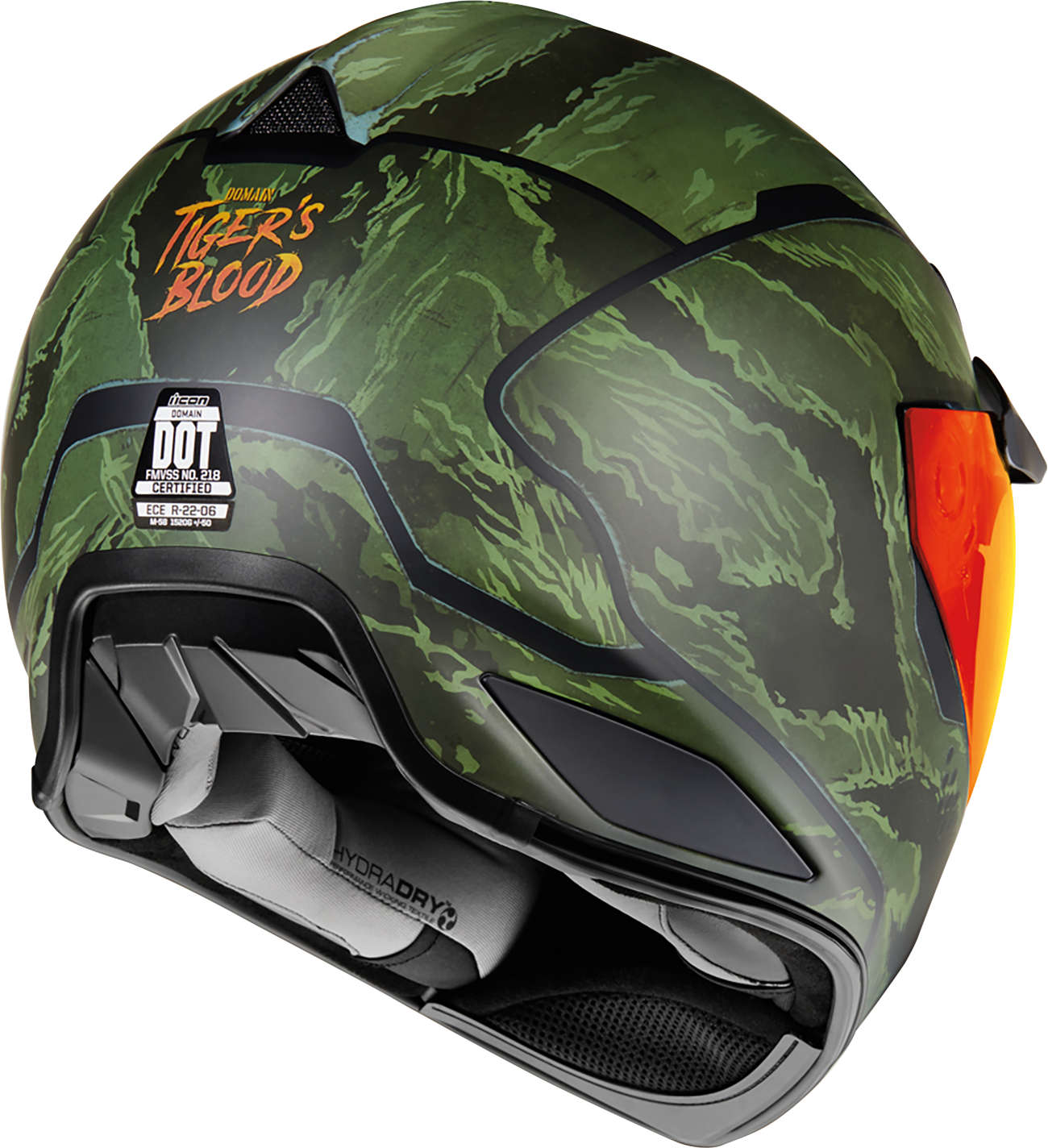 ICON Domain™ Helmet - Tiger's Blood - Green - XL 0101-14927