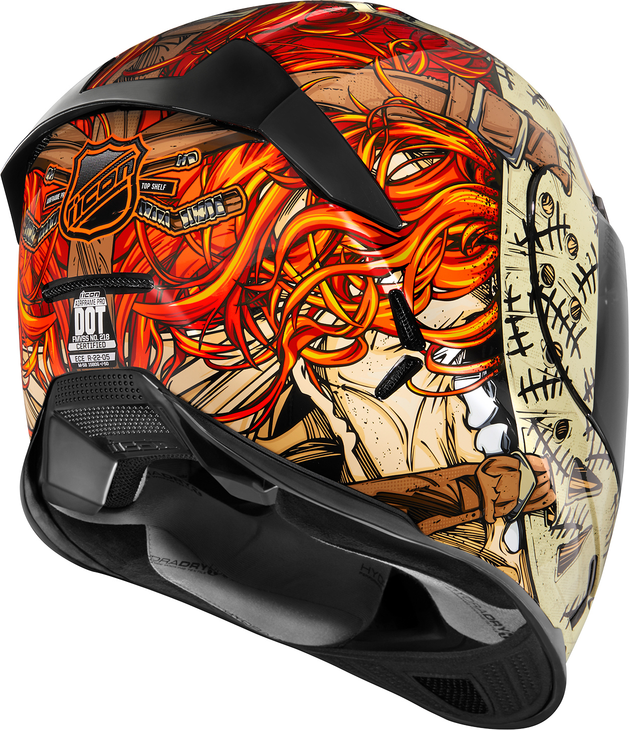 ICON Airframe Pro™ Helmet - Topshelf - Red - Large 0101-15074