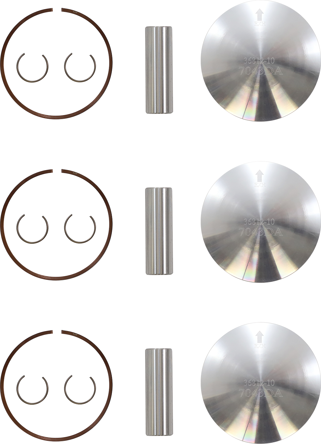 WOSSNER Piston Kit - 71.87 mm - Polaris K7043DA-3