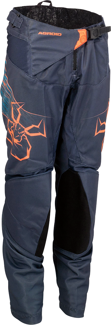 MOOSE OFFROAD Youth Agroid Vented Pants - Blue/Orange - US 28 2903-2342