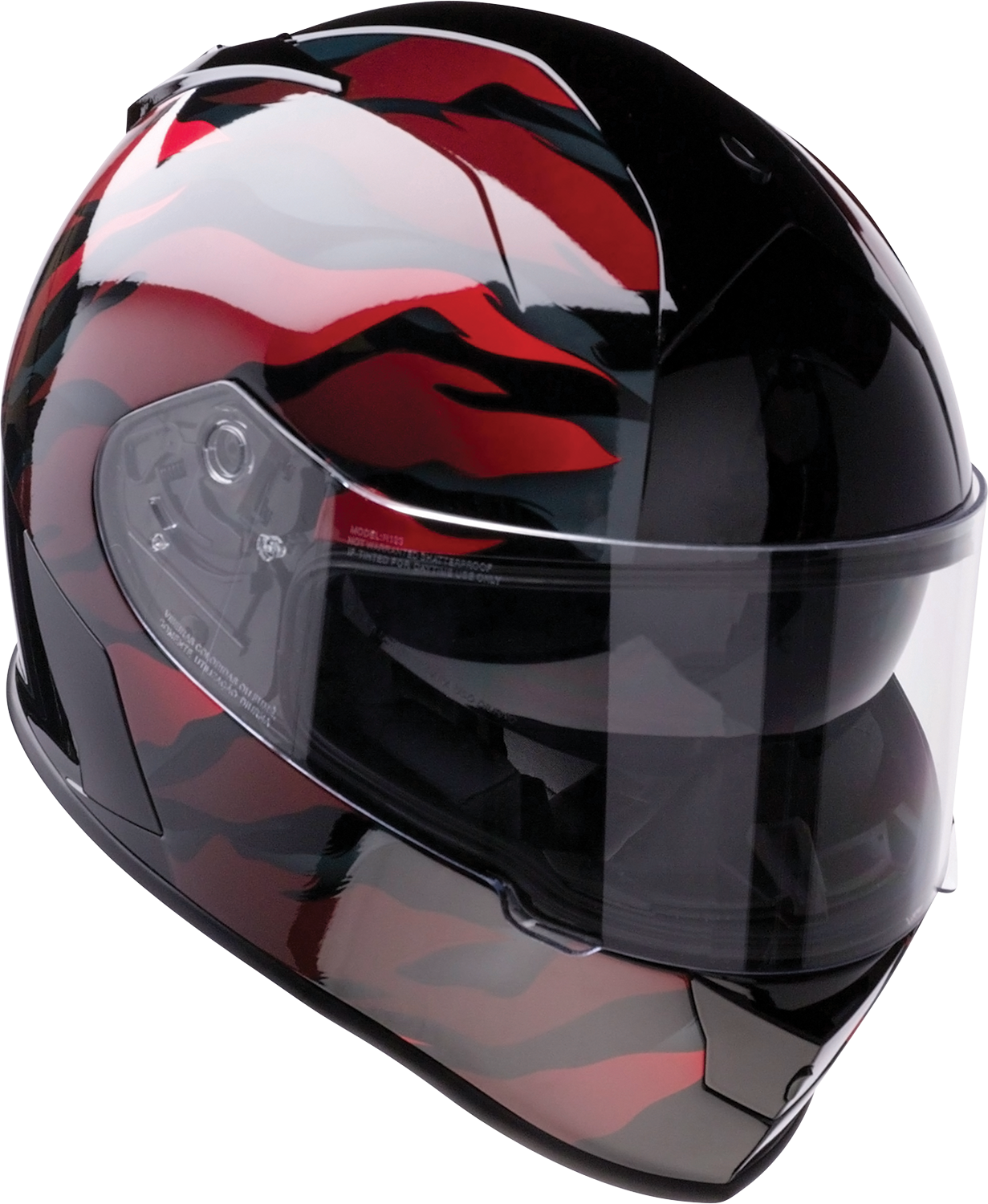 Z1R Warrant Helmet - Panthera - Black/Red - Small 010115206