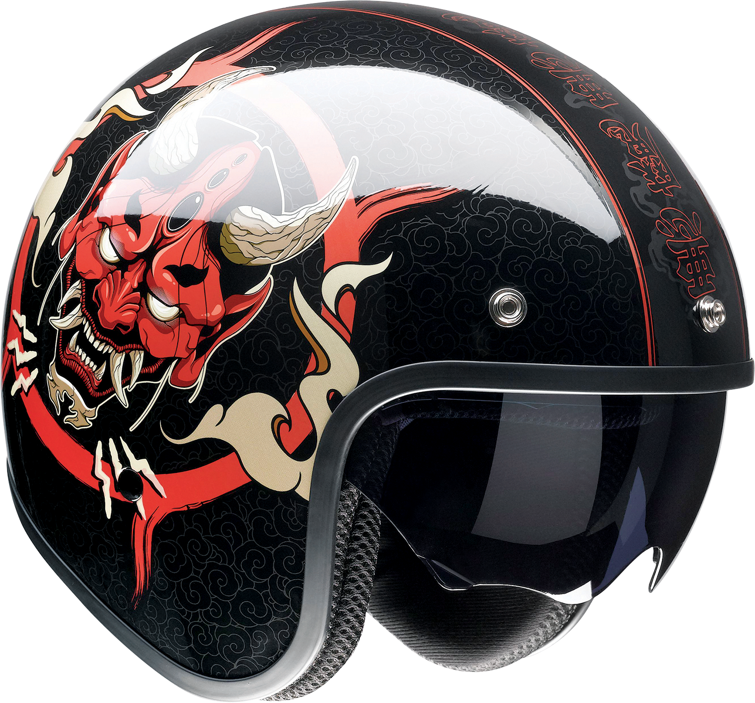 Z1R Saturn Helmet - Devilish - Gloss Black/Red - XL 0104-2880