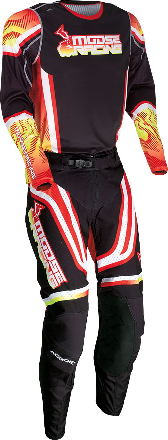 MOOSE OFFROAD Agroid Pants - Red/Yellow - US 32 2901-10669