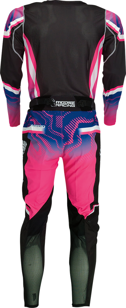 MOOSE OFFROAD Agroid Jersey - Pink/Purple/Black - 3XL 2910-7401