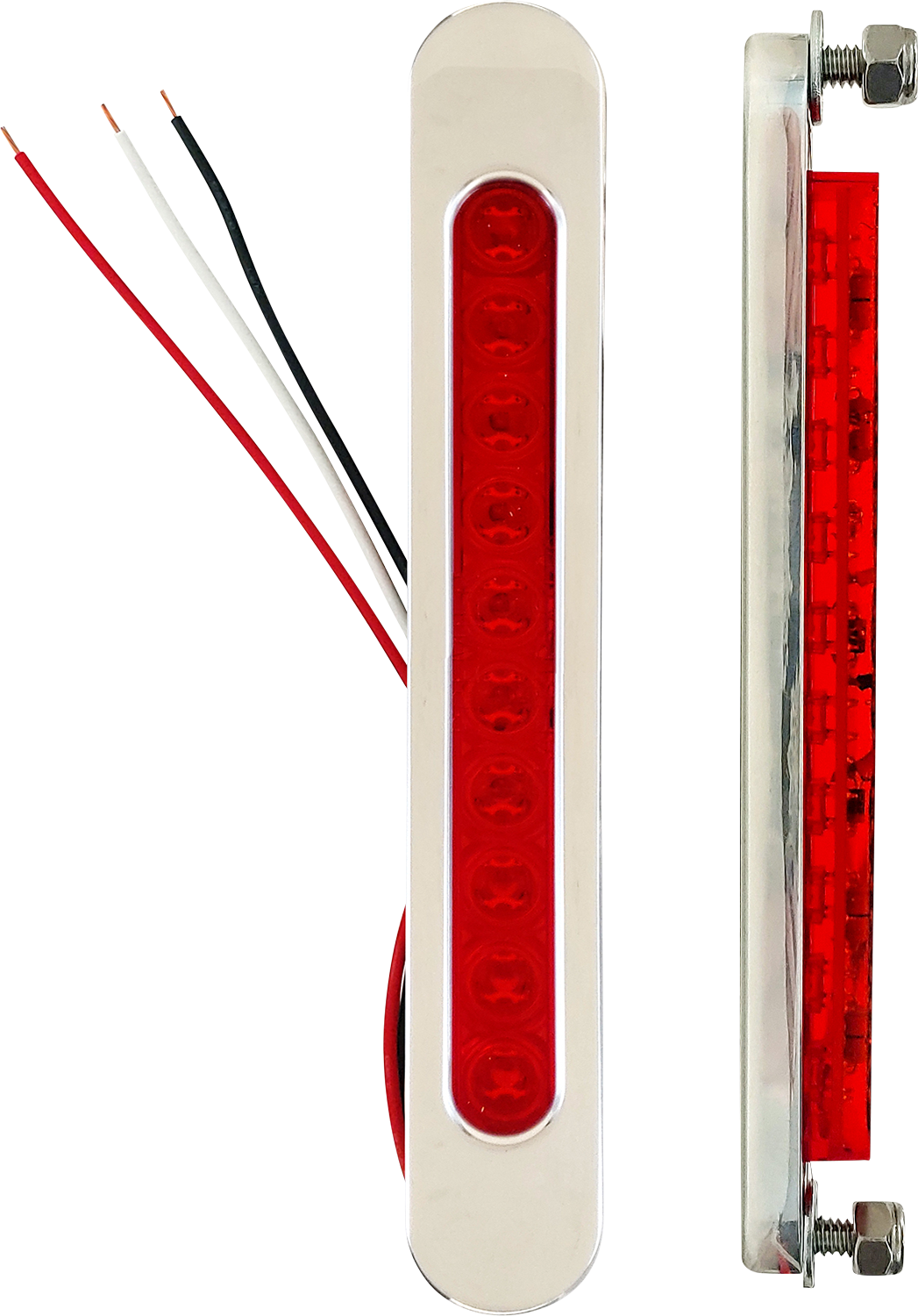 ACCUTRONIX Bag Light - Red Lens - Chrome BL01-OC
