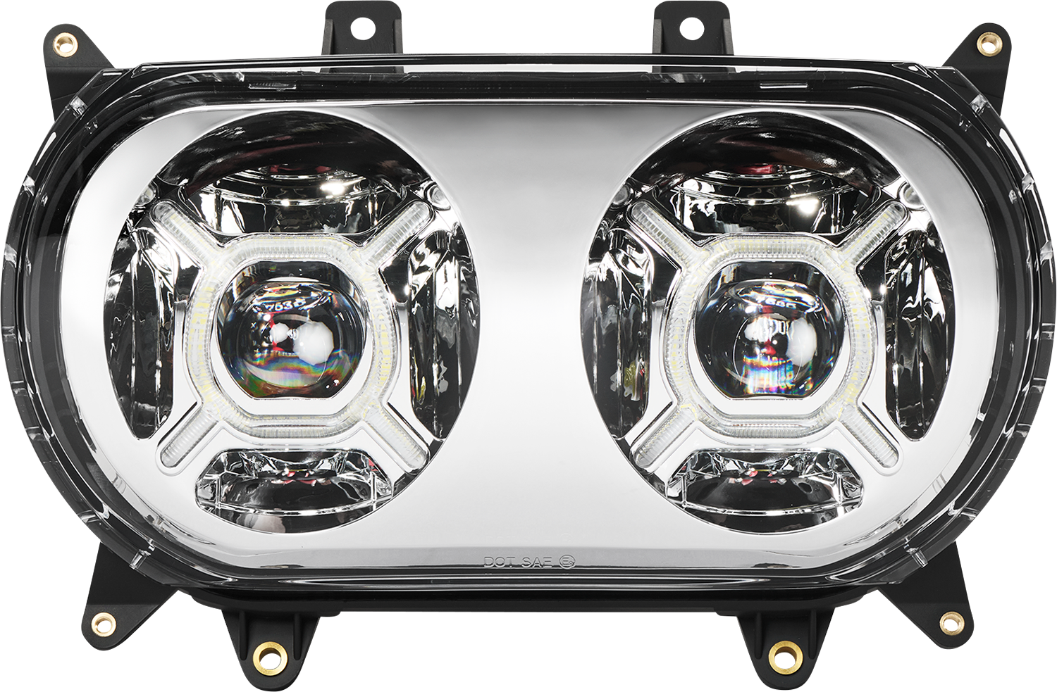 CUSTOM DYNAMICS LED Headlight - Chrome - FLTR CD-RG-H-C