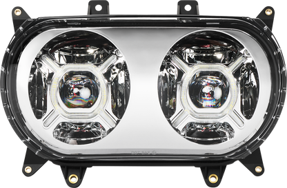 CUSTOM DYNAMICS LED Headlight - Chrome - FLTR CD-RG-H-C