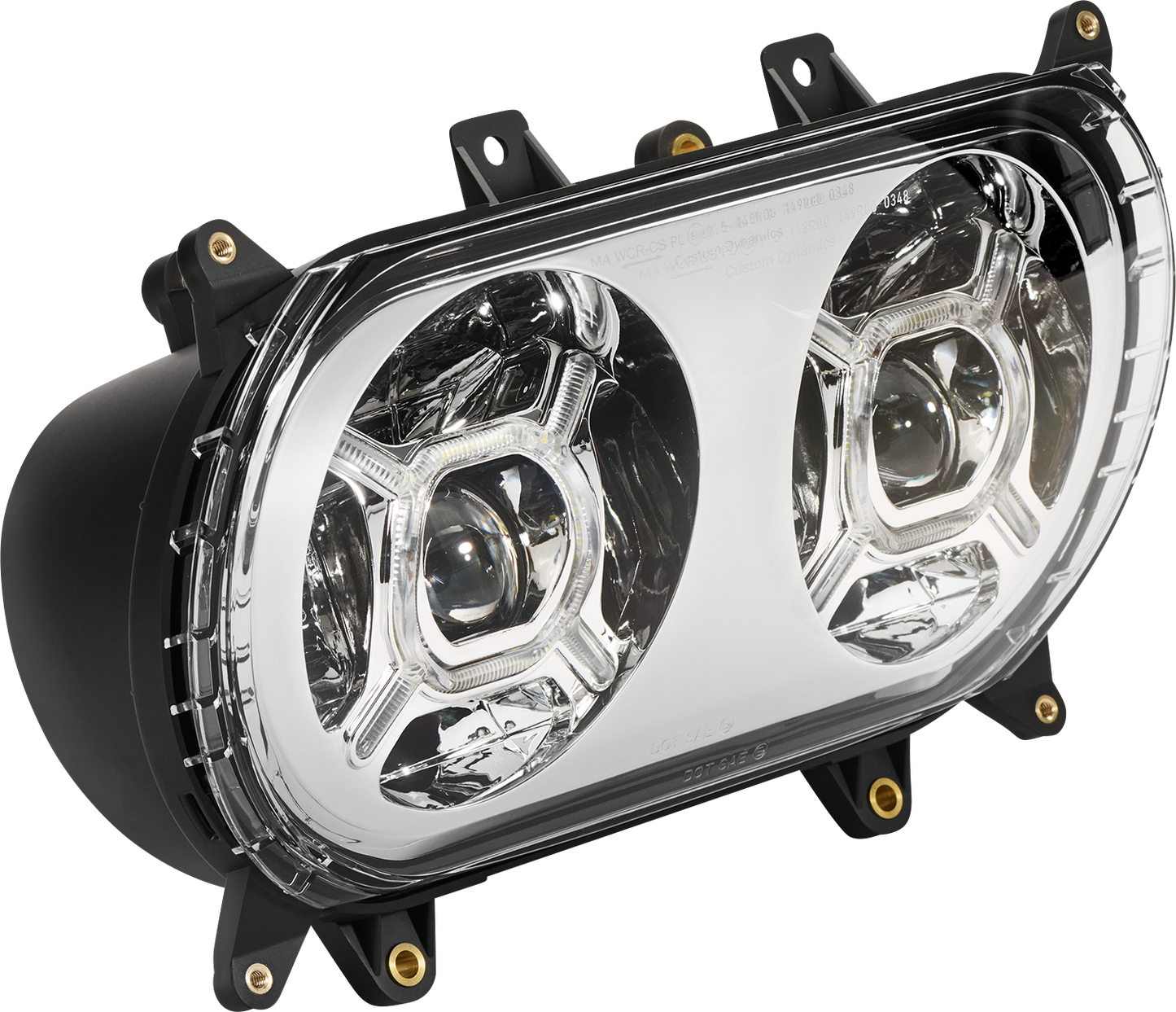 CUSTOM DYNAMICS LED Headlight - Chrome - FLTR CD-RG-H-C